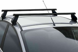 Menabo Roof Bars Metallic 130cm. (with Roof Rack Legs) Black