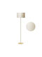 Pakketo PWL-0137 Floor Lamp H150xW30cm. with Socket for Bulb E27 White