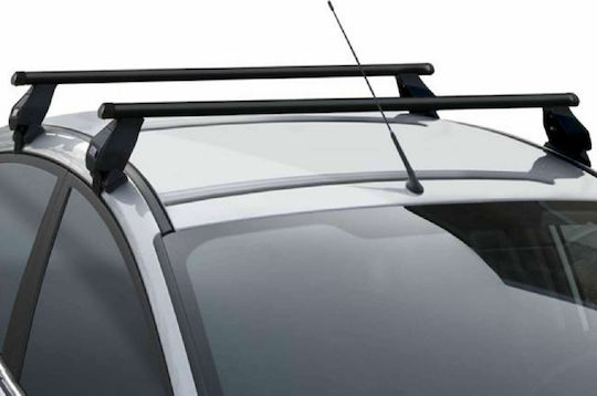 Menabo Bare De Acoperiș Metalice 112 Cm Pentru Alfa Romeo Giulietta 5D Pentru Mașini Cu Bare De Acoperiș Din Fabrica Set Cu Picioare Negre