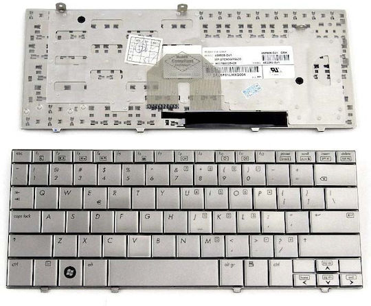 HP Πληκτρολόγιο Laptop για Mini Note 2140 με Πλαίσιο και Διάταξη Αγγλικά (US) σε Ασημί χρώμα K007