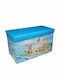Next Children's Folding Stool with Storage Space made of Fabric Pirates Ship Light Blue 60x35x35cm 1pcs