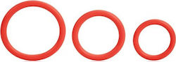 Calexotics Tri-Rings Set Of 3 Red