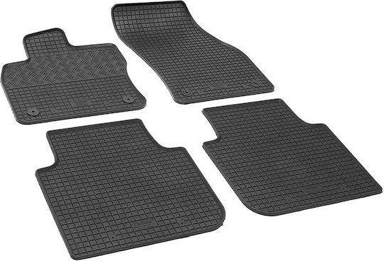 Rigum Set of Front and Rear Mats 4pcs for Seat Tarraco Skoda Kodiaq 2016-2024 Black