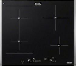 De'Longhi PIN 65 TC Autonomous Cooktop with Induction Burners and Locking Function 58x51cm