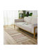 Iliadis Rug Rectangular Summer Cotton with Fringes Cream With Red Browns