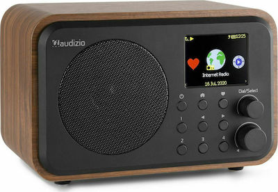 Audizio Venice Tabletop Radio Rechargeable with Bluetooth Brown