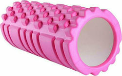 Foam Roller Κύλινδρος Μασάζ Ροζ 33cm