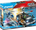 Playmobil City Action Αστυνομικό Ελικόπτερο & Ληστές με Βαν για 4-10 ετών
