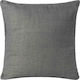 Silk Fashion Decorative Pillow Case A803 Dark Gray 45x45cm