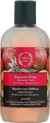 Fresh Line Passion Fruit Αφρόλουτρο σε Gel με Νιασιναμίδη & Άρωμα Τροπικά Φρούτα 300ml