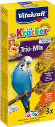 Vitakraft Kräcker Trio-Mix Food Sticks for Budgerigars Στικς Αυγό / Βερίκοκο / Μέλι 3τμχ 100gr