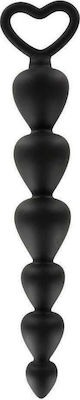 ToyJoy Bottom Beads Anal Perlen Black 7cm