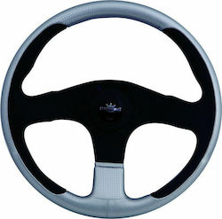 Nardi Τιμόνι Αυτοκινήτου P Racing Τριάκτινο με Διάμετρο 32cm Μαύρο/Γκρι