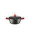 Pyramis Red Diamond Aluminum Stockpot 24cm