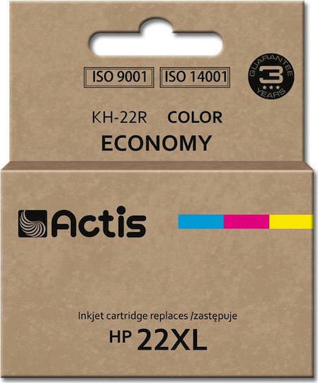 Actis Συμβατό Μελάνι Εκτυπωτή InkJet HP 22XL C9352A 18ml Πολλαπλό (Color) 1τμχ