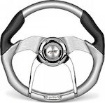 Simoni Racing Torque Car Steering Wheel with 35cm Diameter Inox Black/Silver