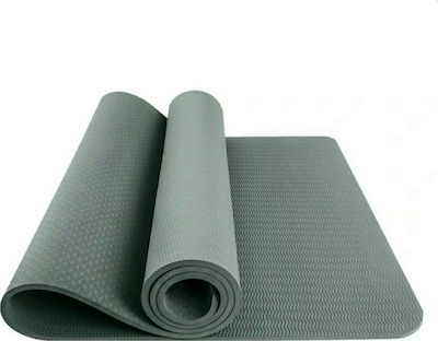 Optimum Στρώμα Γυμναστικής Yoga/Pilates Γκρι (183x61x0.6cm)