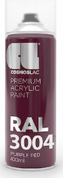Cosmos Lac Σπρέι Βαφής Premium Acrylic Purple Red RAL 3004 400ml
