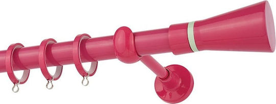 Zogometal Metallic Curtain Pole Single Φ25mm 160cm Fuchsia / Natural