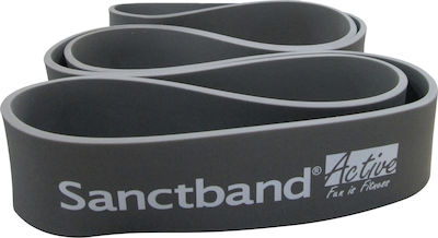 Sanctband Active Super Λάστιχο Γυμναστικής Loop Πολύ Σκληρό Γκρι Πολύ Σκληρό+