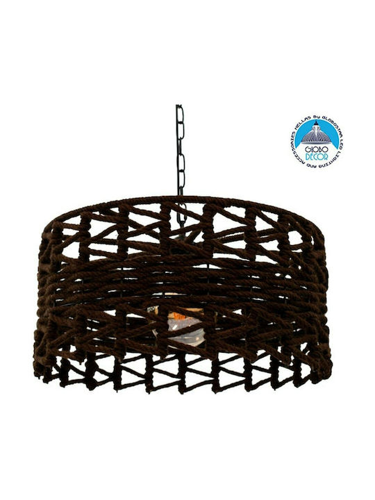 GloboStar Vera Pendant Lamp E27 Brown