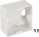 EFB Switch Box Switch Frame 80x80x40mm in White Color ET-25084V3
