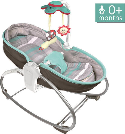 Bebe Stars Elektrisch Baby Relax Snooze mit Musik und Vibration Grey für Kind bis 9kg