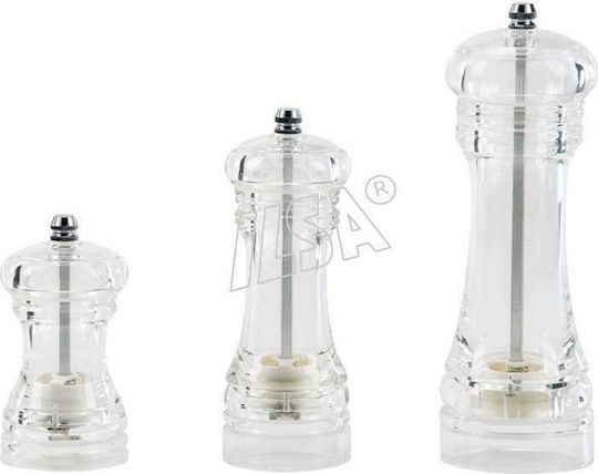 ILSA Manual Plastic Spice Mill 30cm Transparent