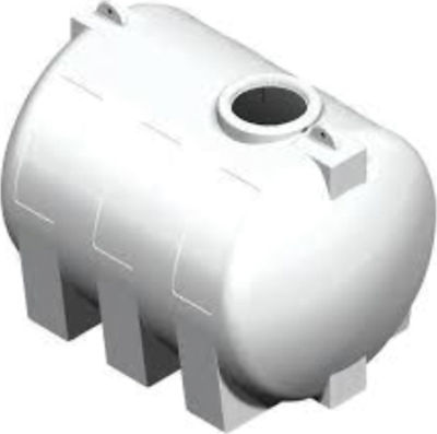 Mytherm Σ5 Porky Πλαστική Δεξαμενή Νερού / Πετρελαίου / Λαδιού Κυλινδρική Οριζόντια 500lt Λευκή