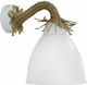 Heronia UT-25ΑΡ 90° OVO ROPE UT-WH Vintage Φωτιστικό Τοίχου με Ντουί E27 Λευκό 14x19εκ.