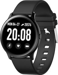 FitGo FW32 Smartwatch mit Pulsmesser (Schwarz)