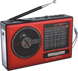Golon RX-377BT Tabletop Rechargeable Red