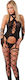 Rimba Rimba Amorable Camisole & Stockings Sexy Σετ Εσωρούχων Μαύρο