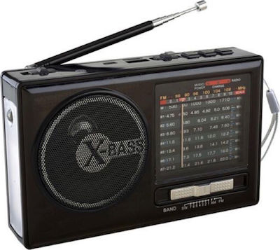 Golon RX-377BT Tabletop Radio Rechargeable with USB Black