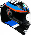 AGV K1 VR46 Sky Racing Team Full Face Helmet ECE 22.05 1500gr Black/Blue/White/Orange 210281A1I0008004-XS