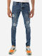 Camaro Men's Jeans Pants in Slim Fit Blue