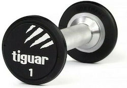 Tiguar Rubber Round Dumbbell 1 x 1kg