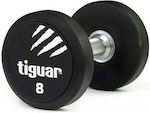 Tiguar Rubber Round Dumbbell 1 x 8kg