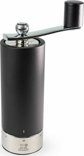 Peugeot Isen Χειροκίνητος Μύλος Πιπεριού Inox Μαύρος 18cm