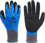 Active Waterproof Safety Glofe Nitrile Garden Blue