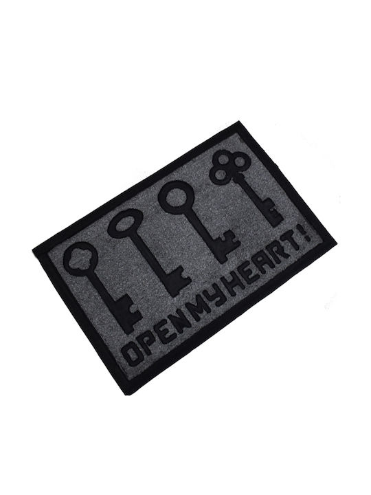 Sidirela Entrance Mat Anti-slip Open My Heart G...