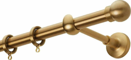 Zogometal Metallic Curtain Pole Single Φ20mm 160cm Matte Grey
