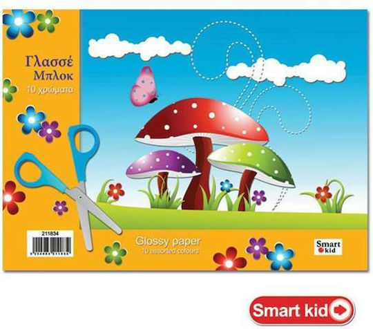Fabi Hârtie glazurată Smart No3 în Bloc 10 Foi 25x35cm.