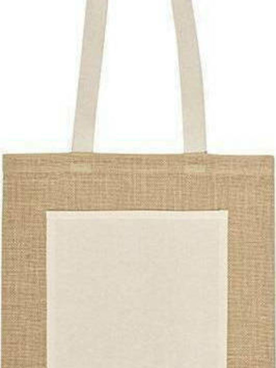 Ubag Cordoba Fabric Shopping Bag in Beige Color