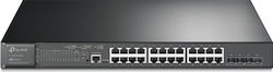 TP-LINK TL-SG3428XMP v1 Managed L3 PoE+ Switch με 24 Θύρες Gigabit (1Gbps) Ethernet και 4 SFP Θύρες