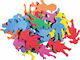 Junior Felt Foam Kids Multicolor 40pcs 137303