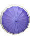 Automatic rain umbrella with wooden cane and 16 spokes Φ110X94 cm year Purple