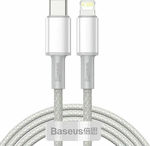 Baseus High Density Braided USB-C to Lightning Cable 20W White 2m (CATLGD-A02)