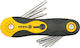 Vorel Folding Torx Wrench T9 8pcs