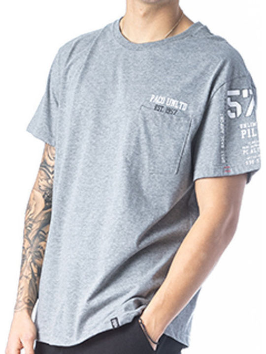 Paco & Co Herren T-Shirt Kurzarm Gray